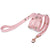 PU Leather Dog Leash with Rhinestone [X801]Cute Diamond & Flower