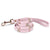 PU Leather Dog Leash with Rhinestone [X801]Cute Diamond & Flower