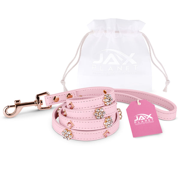 Designer Dog Accessories PU Leather Diamond Pattern Dogs Collars Adjustable  Size Collar And Leash Set Luxury Pet Supplies From Xinliang_qb, $8.05